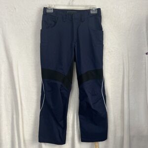 Oobe Mens Navy Black Technical Riding Workwear Rivet Pants 30/28